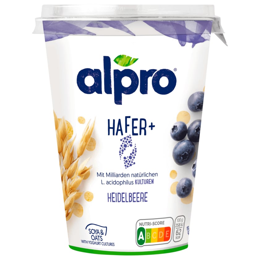 Alpro Joghurtalternative Hafer+ Heidelbeere vegan 400g